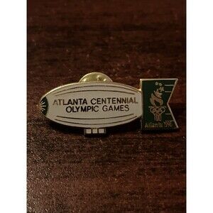 1996 Atlanta Centennial Olympic Games Blimp Zeppelin‎ Lapel Hat Pin